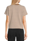 Brown & White Tee