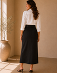 Navy Isabel Skirt
