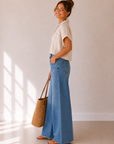 Right On Far Out W/ Contrast Wide Leg