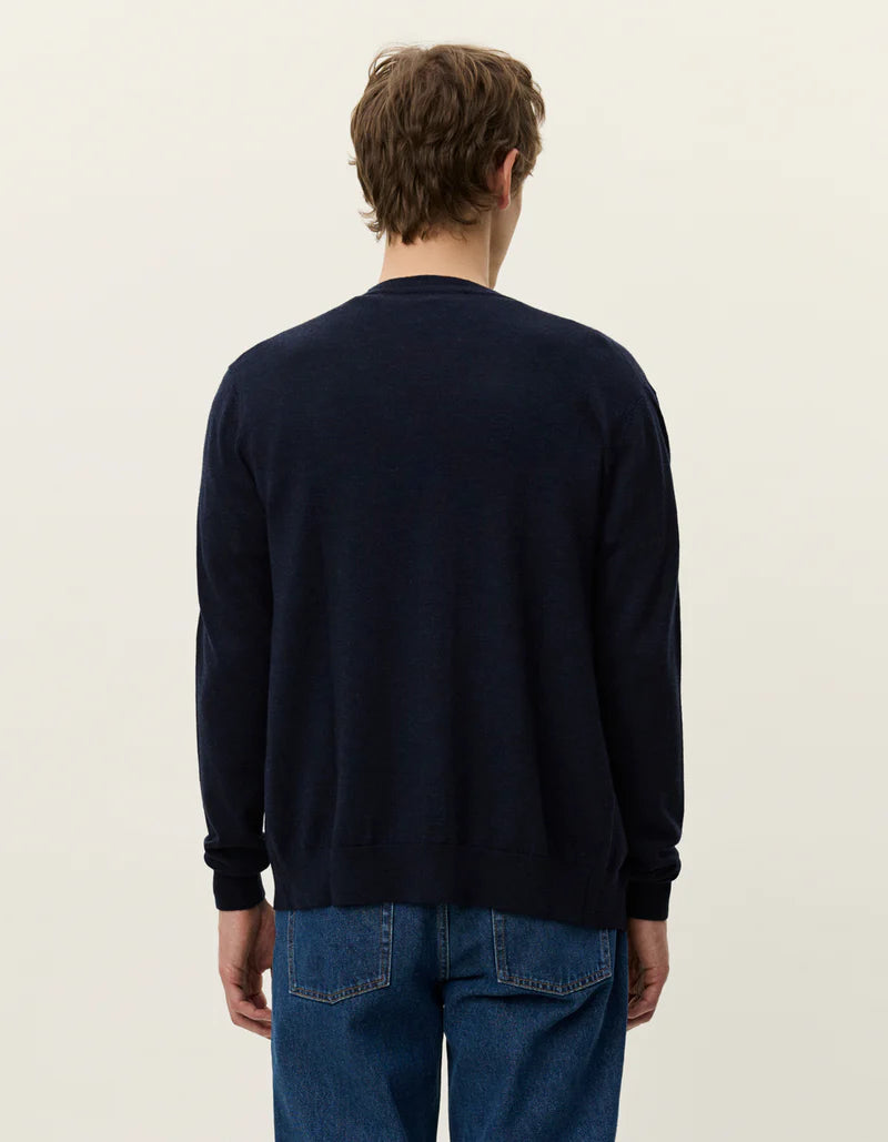 Dark Navy Greyson Merino Cardigan