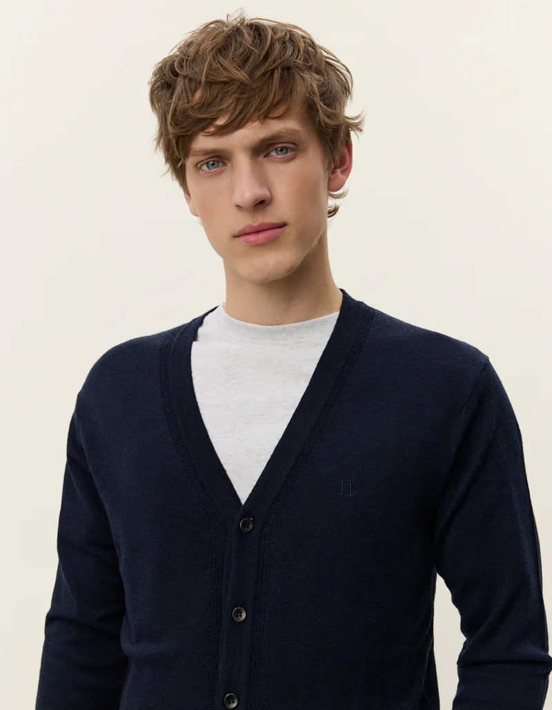 Dark Navy Greyson Merino Cardigan