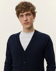 Dark Navy Greyson Merino Cardigan