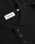 Black Greyson Merino Polo Knit