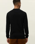 Black Greyson Merino Polo Knit