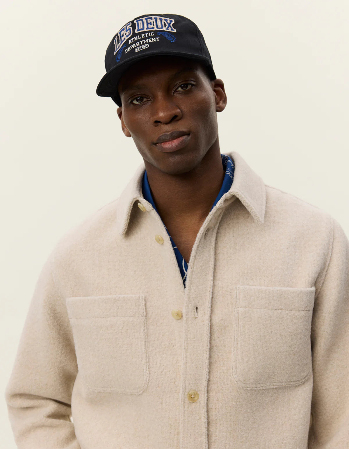 Ivory Lennon Bouclé Overshirt