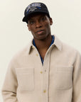 Ivory Lennon Bouclé Overshirt