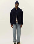 Dark Navy Lennon Bouclé Overshirt