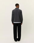 Dark Grey Melange Marseille Textured Jacket