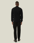 Black Greyson Half-Zip Merino Knit