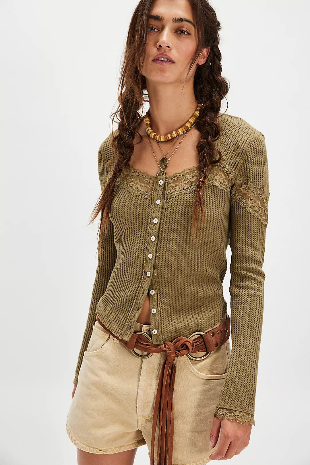 Gothic Olive Let's Party Cardigan