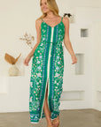 Green & Navy Kali Dress