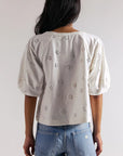 Whisper White Jessie Eyelet Tee