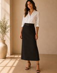 Navy Isabel Skirt