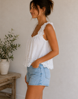 Optic White Rosabel Blouse