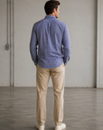 Cobalt Crew Gingham Leeward No Tuck LS Dress Shirt