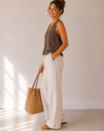 Perfectly Taupe Noelle Jersey Top