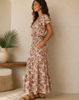 Hawaiian Meadow Floral Kirra Blouse