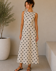 Natural & Black Janine Dress