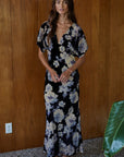 Black Floral Ella Dress