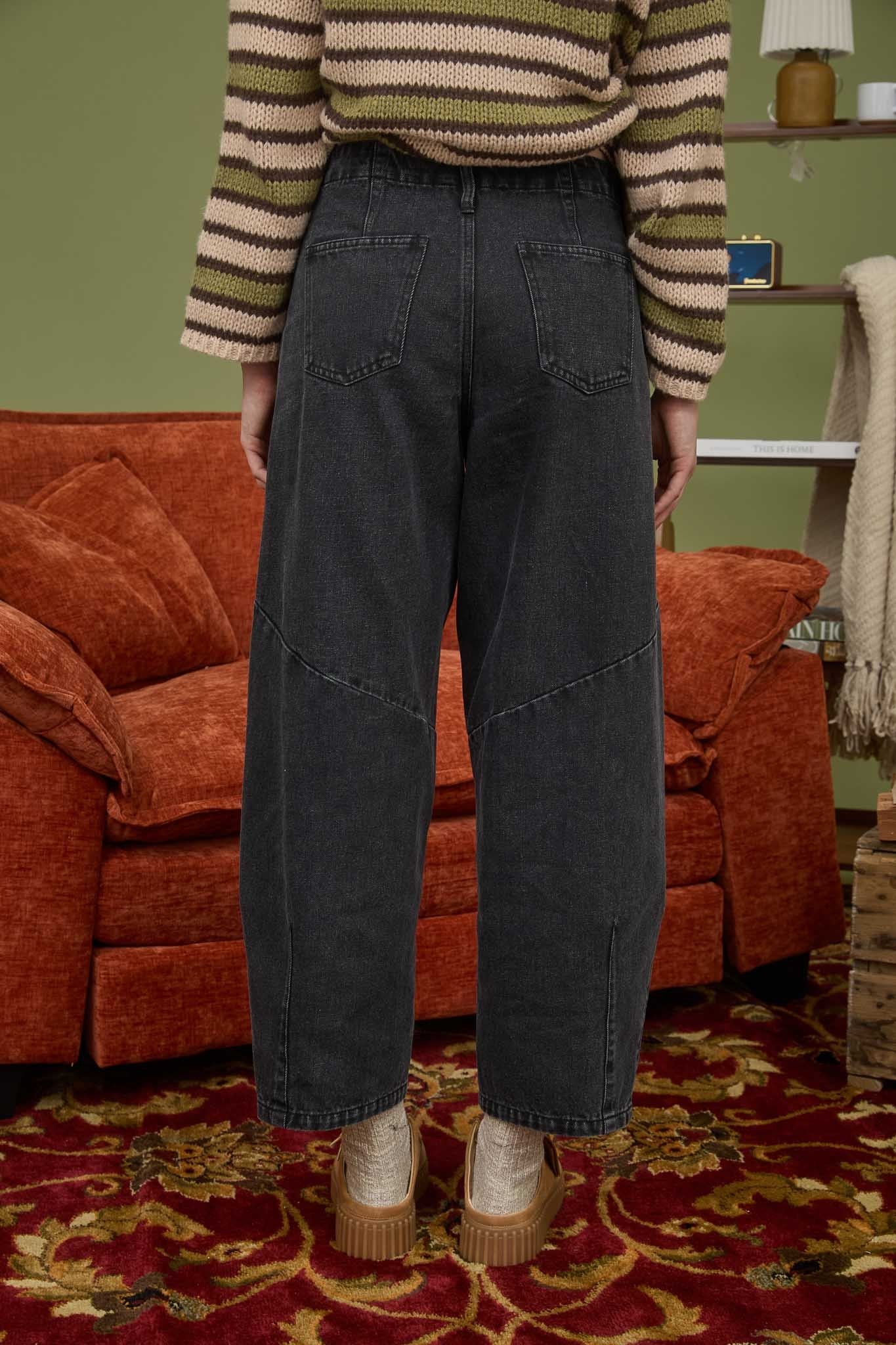 Black Wide Leg Denim Capri Pants – Purpose Boutique