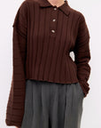 Brown Volta Sweater Top