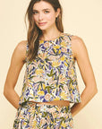 Purple Multi Millie Cotton Top