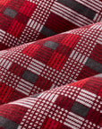 Burgundy & Red Plaid Field Flannel Shirt