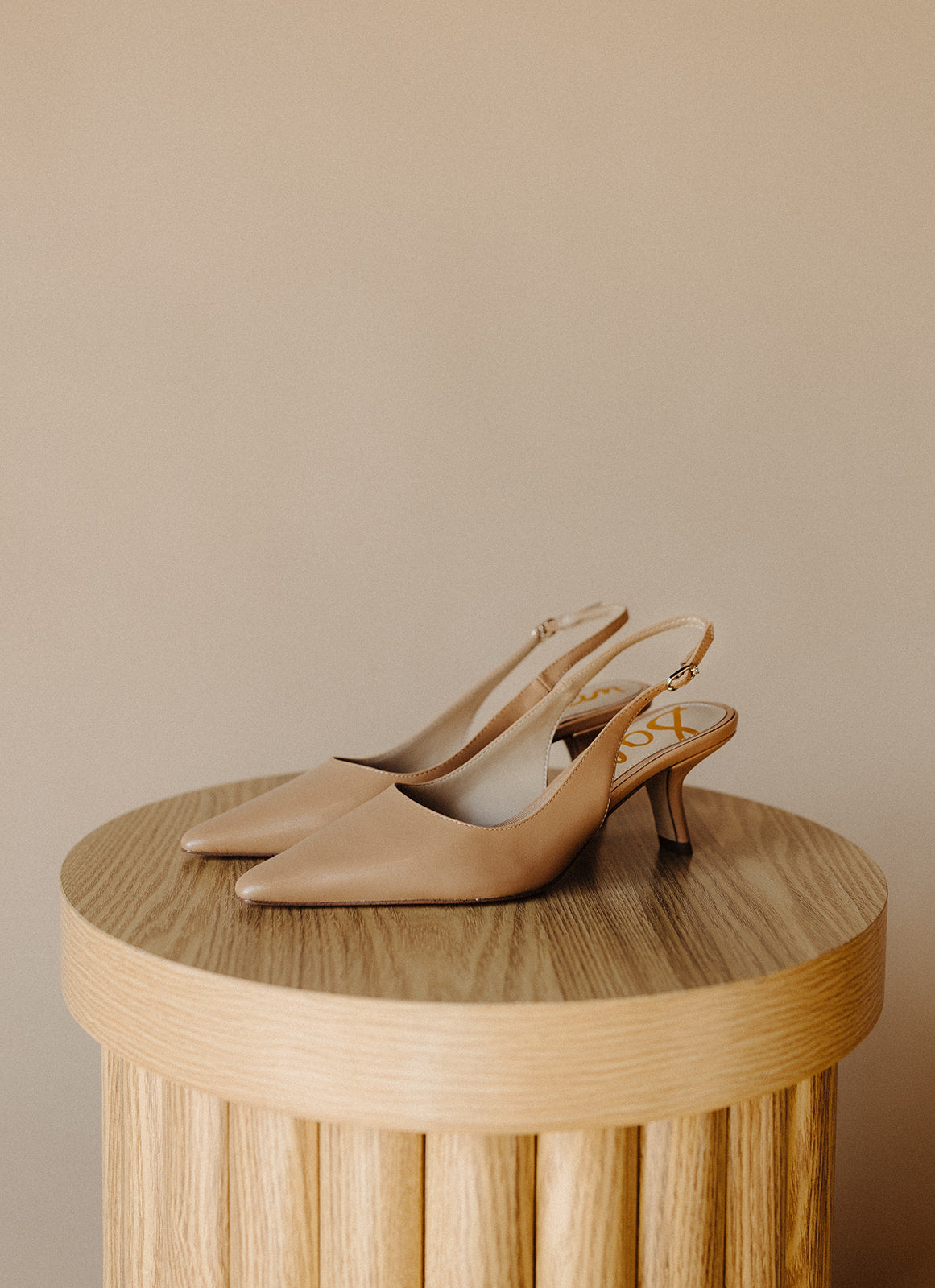French Sand Leather Bianka Sling Heel – Purpose Boutique