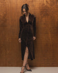 Velvet Brown Countryside Estate Dress