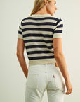 Navy Stripe Laila Top