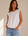 Optic White Gwyn Blouse