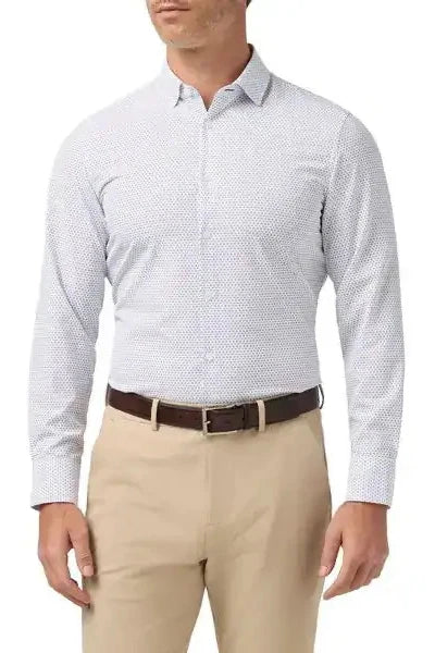 Passion Purple Multi Diamond Leeward LS Dress Shirt – Purpose Boutique