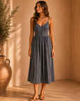 Eclipse Romy Striped Maxi Dress