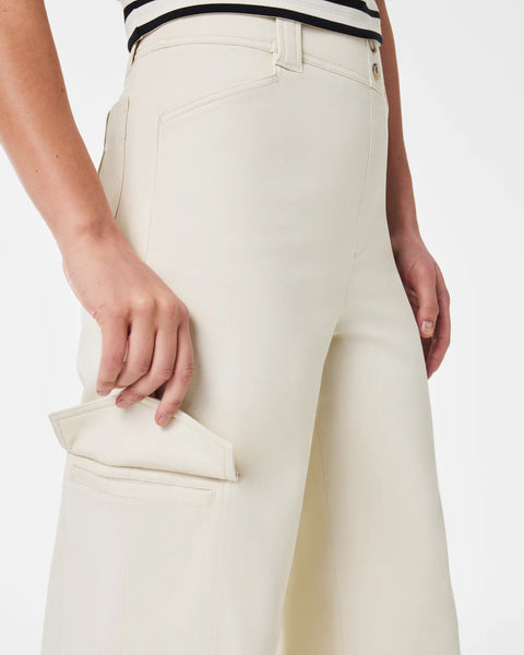SPANX® Eggshell Stretch Twill Cropped Trouser