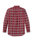 Burgundy & Red Plaid Field Flannel Shirt