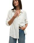 White Alfie Button Up Shirt