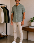 Stone Blue Bennet Short Sleeve Shirt