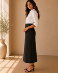 Navy Isabel Skirt
