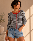 Brown & White Francis Cardigan