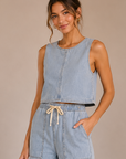 Coastal Water Sun Seeker Denim Tank