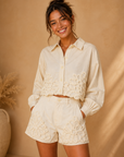 Ecru Adley Shorts