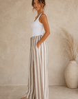 Light Toffee The Perfect Striped Pant