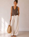 Perfectly Taupe Noelle Jersey Top