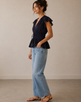 Navy Charlotte Blouse