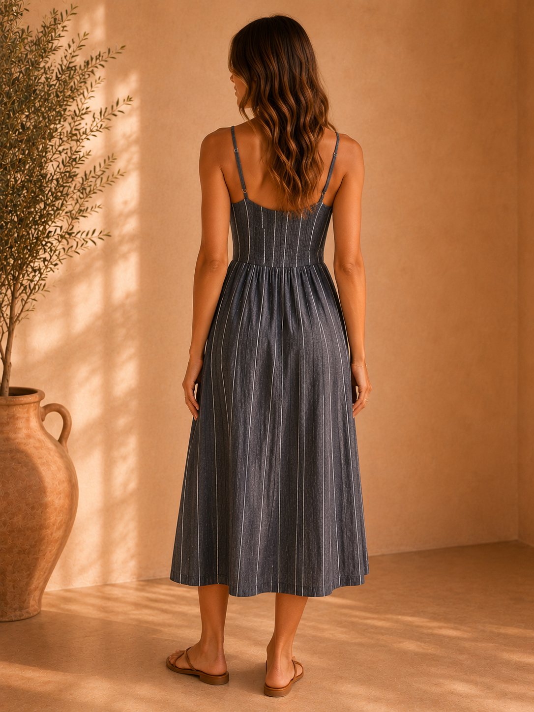 Eclipse Romy Striped Maxi Dress