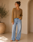 Caramel Drizzle Breece Knitted Cardigan