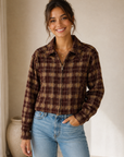 Burgundy Drew Plaid Shirt Jacket - G267J1906