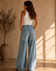 Blue Lace Light Indigo Brynn Trouser