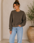 Dark Olive Ziggy Crewneck Sweatshirt