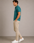 Pine Block Dot Halyard SS Polo